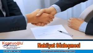 evden eve nakliyat sözleşmesi İstanbul nakliyat sözleşmesi