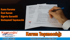 Kurum taşımacılığı İstanbul kamu kurum taşıma şirketi