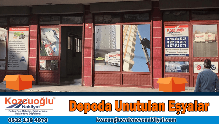 Depoda unutulan eşyalar İstanbul nakliyat depolama unutulan temiz ikinci el eşya